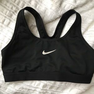 Nike black sports bra
